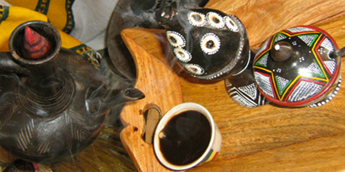 Traditional coffee ceremony